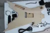 Factory Custom Natural Wood Unusual Shape Electric Guitar KitParts with Floyd RoseChrome HardwaresSemifinished GuitarOffer C1219461