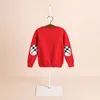 2019 automne et hiver les enfants de vêtements pour enfants longues manches pull angora pull overs col rond Angleterre