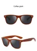 Men Women's Retro Hipster Square Wood Print Classic Driving Sunglasses Outdoor UV400 Glasses Elegant Wood Print Sunglasses258L