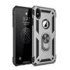 Telefoonhoes Sergeant Anti-Fall Ring Beugel Armor Magnetische Mobiele Telefoon Case Voor: iPhone 7 8 XS XR Max Samsung Galaxy S8 S9 Plus Note9