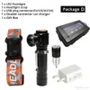 Uppladdningsbar Multi-Function LED ficklampa Inbyggd batteri USB Laddning med magnet för natt Ridning Natt Fiske Camping