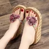 Hot Sale- Cool Slippers Women Outside Summer Wear Thick-soled Beach Shoes Fashion Clamp Feet Sea Flip Flops