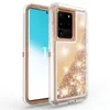 Bling Crystal Oil Liquid Transparent Glitter Cas de téléphone portable pour Samsung Galaxy S10E S8 S9 PLUS S7 Edge Note9 Note8 Quicksand Designer Clear Case