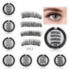 Triple Magnetic Eye Lashes 3D Mink Riutilizzabile False Magnet Eyelashes Extension Ciglia magnetiche lunghe naturali con strumenti Box RRA1608