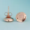 YHAMNI Klassisches Design 18K Roségold Ohrstecker-Set Original 925 Silber CZ Diamant Ohrringe für Damen Mode Gify Accessories5118990