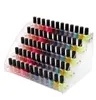 Acrylic Nail Polish Display Organizer 2-3-4-5-6-7 Layer Manicure Cosmetics Jewelry Display Stand Holder Clear Acrylic Makeup Box