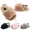 Fashion Faux Fur Baby Shoes Summer Cute Infant Baby boys girls shoes soft sole Walking Shoes indoor for 0-18M
