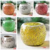 Crystal Glass Mosaic Candle Holder Wedding Candlestick Votive Candle Holders Valentines Day Home Wedding Decoration Candle Lanter DBC BH3530