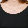 Ny Inspirational Heart Shape Halsband För Kvinnor Kärlek Hopp Dröm Tro Tro Brev Glas Hängsmycke Kedjor 2020 Mode Smycken