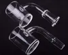 4mm Bottom Quartz Banger 10mm 14mm 18mm Domeless Nail Quartz Banger Chiodo con quarzo Terp Perla e tappo di carb rotante in vetro