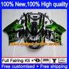 ZZR-1100 voor Kawasaki ZX11 ZZR 1100 1993 1994 1995 1996 1997 208My.0 ZZR1100 ZX 11R ZX-11R 93 01 ZX11R 93 94 95 96 97 Verkrijgen Groene Vlammen