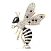 Women Rhinestone Flying Bee Brooch Insect Bee Brooch Suit Lapel Pin Gift for Love Fashion Jewelry Epacket Shipping