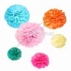 Partihandel-4PC 10 tum (25cm) dekorativt tissuepapper pom poms blomma boll bröllop dekoration fest födelsedag baby shower födelsedag