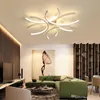 Nowoczesne oświetlenie sufitowe LED Wave Aluminium White Powierzchniowe Luster AVIZE Oświetlenie 110V-220V do salonu sypialni