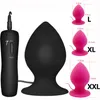 Super Big Size 7-modus vibrerende siliconen kont plug grote anale vibrator enorme anale plug unisex erotische speelgoed sex producten L XL XXL C19030201