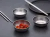 100st rostfritt stål sås skål kök sojasås liten skål dip tallrik krydda skål konditor container 8cmx3cm sn1986