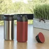 Thermos à café en acier inoxydable 12 oz gobelet de voyage bouteilles d'eau tasse à café à double paroi avec couvercle résistant aux déversements isolé sous vide garde chaud ou froid