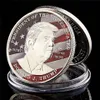 5pcs Président américain Donald Trump Liberty Craft en Dieu Nous avons confiance en argent plaqué 1Oz Pièce commémorative de nouveauté