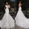 Off Elegant Gorgeous Shoulder Mermaid Wedding Dresses Full Lace Appliqued Sweetheart Corset Back Bridal Gowns Beach Vestios De Novia 0420