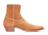 Man Paris Lukas Boots Suede puntige Toe Zipper Fashion Show Quality Boots Shoes4719634