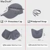 Czapki słoneczne kapelusze czapki UV 360 ochrona słoneczna UPF 50 Wyjmowana składana klapa klapka na szyję Caks dla mężczyzn Baseball Y19052004286G