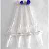 Mini Colorful 17.5cm Length Glass Hand Straw Dab Pipes Rig Stick Straight Tube Glass Tips Pipe oil burner