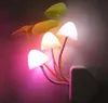 최신 뉴스 유럽 연합 및 American Nights USA Luminescent Sensor 110V 220 Volt 3 LED Colored Mushroom Night LED LAMP9189509