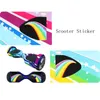 1Set Fresco Auto Bilanciamento A Due Ruote di Scooter Copertura Della Pelle Hover Skate Board Adesivo 6.5 pollici Della Copertura Della Pelle Smart Skate Board adesivo