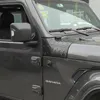 액세서리 후드 각도 랩 커버 지프 랭글러 JL 2018+ 자동차 외부 액세서리 ABS 자동차 스타일을위한 장식 커버 포인터