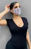 2020 Luxe Designer Gezichtsmasker Beschermende Masker Ultraviolet-Proof Stofdicht Rijden Fietsen Sport Print Mond Maskers Dames Outdoor Lotsstijl