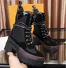 Женские ботинки печать марки Martin Boots Platform Work Boot Boot Boot Angle Designer Winter Shoes 5 см каблук большой SIZ35-42216L