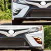 トヨタカムリ2018 2019 2020 XSE SE DRL LEDフォグランタイムランニングライトイエローターンシグナル付きのホワイトドライビングライトの2PCS