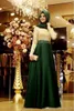 2019 Nova venda quente A-Line High Neck East East East vestidos com Hijab Completo manga comprida Vestidos de partido muçulmano Vestidos de baile árabe 164