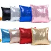 10 couleurs paillettes paillettes taie d'oreiller 15,7 * 15,7 pouces couleur unie housse de coussin maison voiture décor taille housse de coussin taie d'oreiller BH2219 TQQ