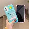 ユニコーン液体クイックスズシリコンソフトゲームコンソール電話ケースiPhone 12 Pro最大7 XR SEゴムバンププロテクターカバーケース