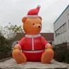 Giant Inflatable Bear With Christmas LED Stage Event Decor Inflatables Supplier 2019 Nightclub Parade Clearance180m