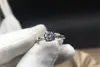 Yhamni New Fashion Classic Soild 925 Sterling Silver Wedding Ring CZ Zircon Jewelry Engagement Brand Rings for Women Gift YJZ361280R