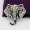 Christmas gift whole popular high quality clothing accessories with diamond elephant Brooch7681063