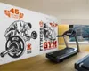 3d papier peint personnalisé Photo moderne Simple salle de sport beauté Muscle homme haltérophilie fond décoration murale papier peint Mural