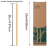 bambú pajas de beber conjunto reutilizable con el caso y cepillo desechable mayor venta orgánico biodegradable toda