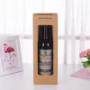 Kraft gift cosmetische make-up verpakking tas met raam fles witte en rode wijn houder voor partij bruiloft decoraties zc1570