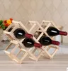 Classique en bois rouge casier à vin bière pliable 10 porte-bouteille cuisine barre présentoir organisateur maison Table boisson bouteille décor