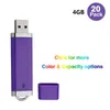 Bulk 20 Легкий дизайн 4 ГБ USB 20 флэш-накопителей Flash Memory Stick Pen Drive для компьютера, ноутбука, хранения большого пальца, светодиодный индикатор Multi3046850