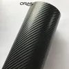 Film vinyle en Fiber de carbone 6D de haute qualité pour habillage de voiture avec bulle d'air comme du vrai carbone 1 52x20m rouleau 5x67ft299B