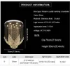 Moderne Crystal Luxe Kroonluchter Bloemachtige Vorm Ontwerp Lamp LED Indoor Hanging Verlichting Apparatuur voor Woonkamer Trap