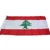 Flag en liban 3x5ft 150x90cm Polyester Printing intérieur extérieur suspendu vendant un drapeau national avec des œillets en laiton shippin3889235