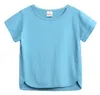 Baby Mädchen Kleidung Kinder Solide T-shirts Jungen Sommer Kurzarm Tops Baumwolle Casual Shirt Kleinkind Boutique T-shirt Mode Sport Blusen AYP5362