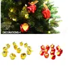 Gold-plated Christmas Apple Pendant Christmas Tree Apple Hanging 12 pcs/lot Apple Decorations Mall Restaurant Xmas Tree Decor