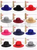 Damer Big Brim Buckle Wide Brim Hat Autumn and Winter Season Trend Stor BRIM Sunshade Hat Ladies Outdoor Leisure Travel Hat T3C5022