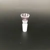 유리 그릇 남성 14mm의 18mm 더블 레이어 다채로운 봉 액세서리 콘 금연 파이프 2018 최신 물 담뱃대 액세서리